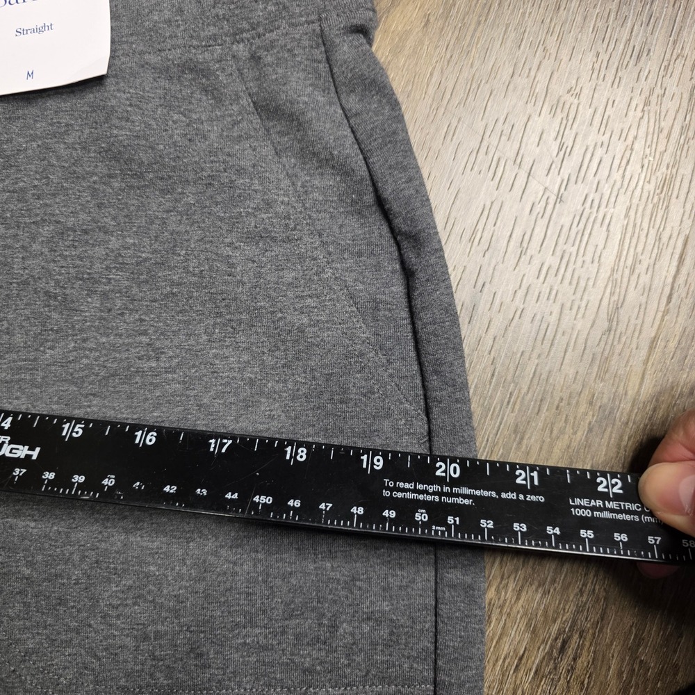 Croft & Barrow M Straight Leg Knit Pants Womens Gray Charcoal Heather Stretch - Picture 3 of 10